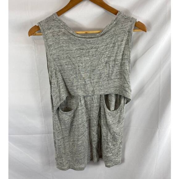 BlankNYC Linen Sleeveless Tank Embrace the Grey Open Back small - Picture 6 of 6